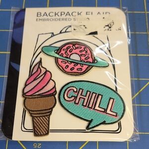 Felt's Fun Finds Embroidered Flair Set - Pink and Teal